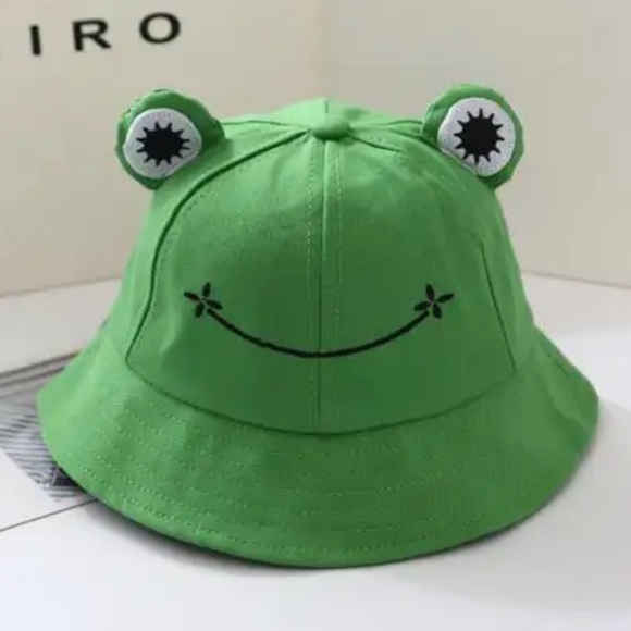 NWOT Adult Frog Bucket Hat Summer Autumn Outdoor Hiking Beach Sunscreen Caps - Picture 1 of 9